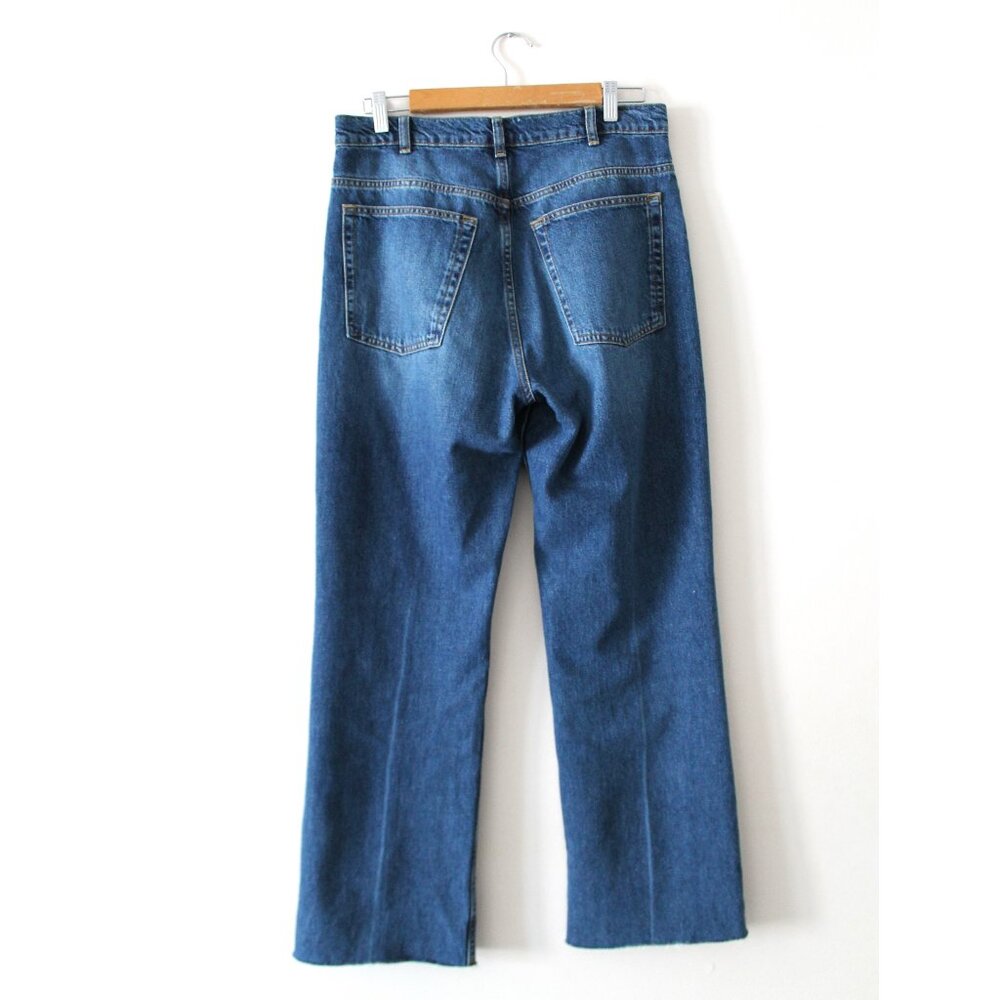 Reformation Hill Mid Rise Kick Flare Jeans 30" / Size 29 / Araceli Blue Relaxed - Picture 6 of 11